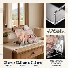 ARMONIA - Organizador de 5 niveles para Maquillaje 781 Estilo Único