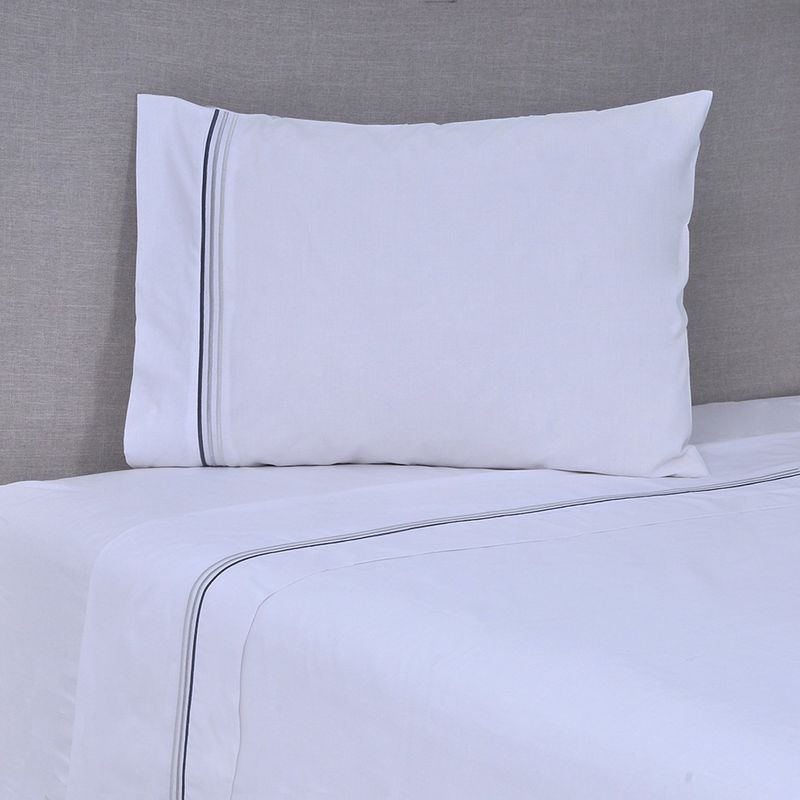 MASHINI - Sábanas 200 H Broderie Linge Blanco Mashini