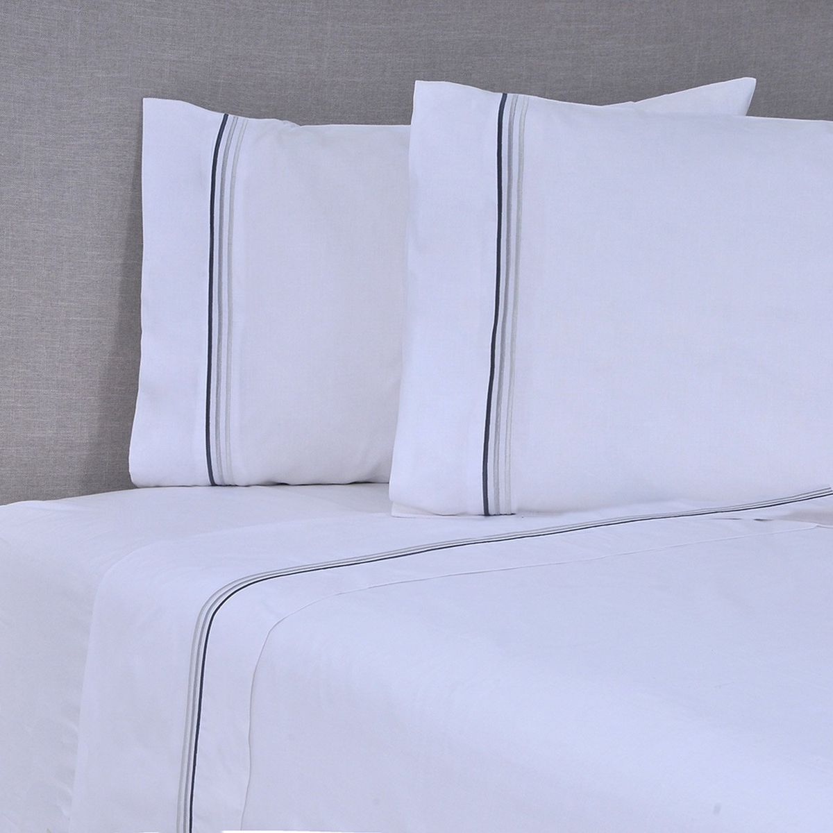 MASHINI - Sábanas 200 H Broderie Linge Blanco Mashini