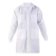 ALASKA - Cotona Poplin Blanca Delantal Laboratorio Bata