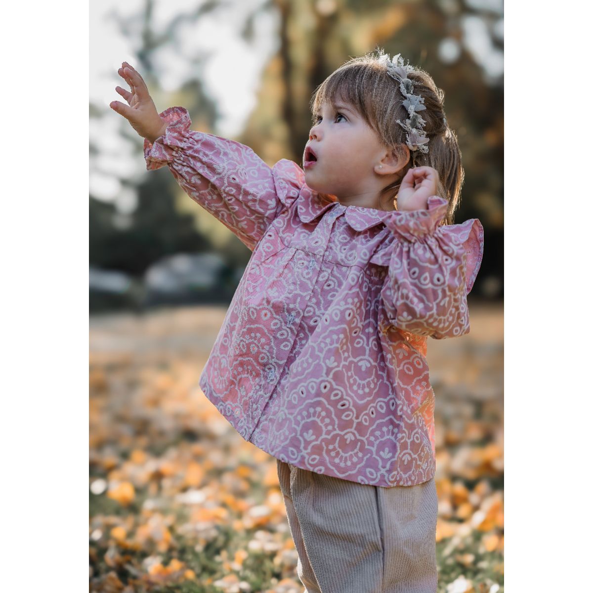 KIDS BOUTIQUE GUNGURU - Blusa Victoria, rosada, texturizada, relieve, Kids boutique Gunguru
