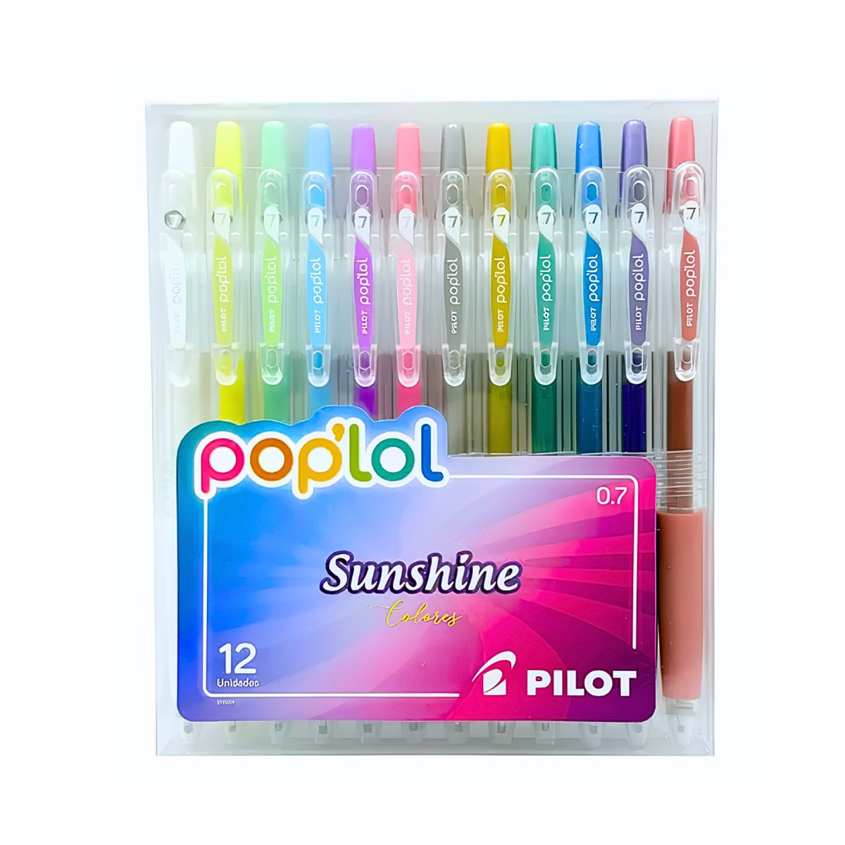 PILOT - Lápices Tinta Gel 0.7mm Pilot Pop'lol Set De 12