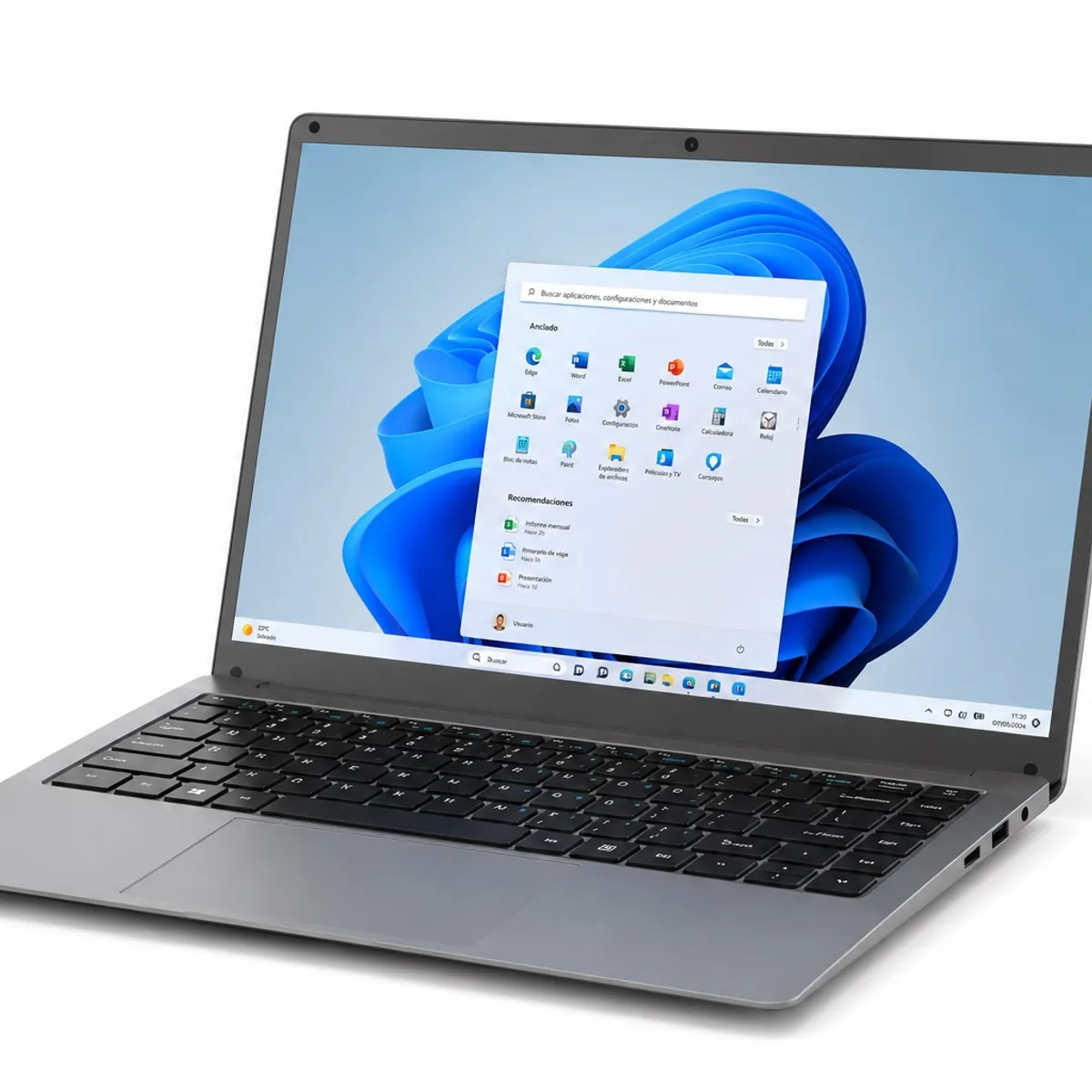 STARTECHOFFICE - Notebook 14” Intel N3350 6GB RAM SSD 128GB Windows 10 Pro Batería 5000mAh