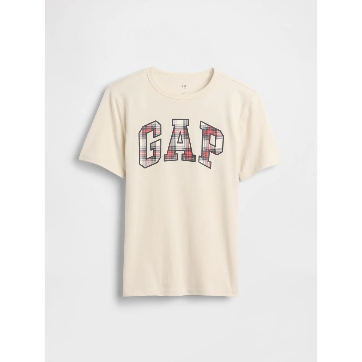 GAP - Polera Niño Gap Manga Corta Logo Beige