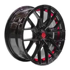 GENERICO - Set 4 Llantas 15x6.5 4X100/4X114 Et35 TORNADO B-UC-RED