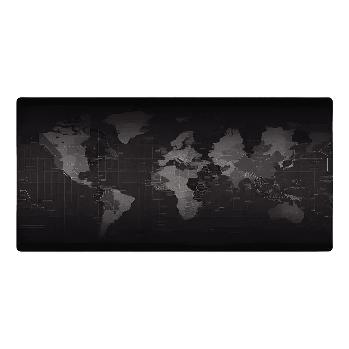 GENERICO - Mouse Pad Gamer Dblue XXL 90x40cm Antideslizante Mapa Negro