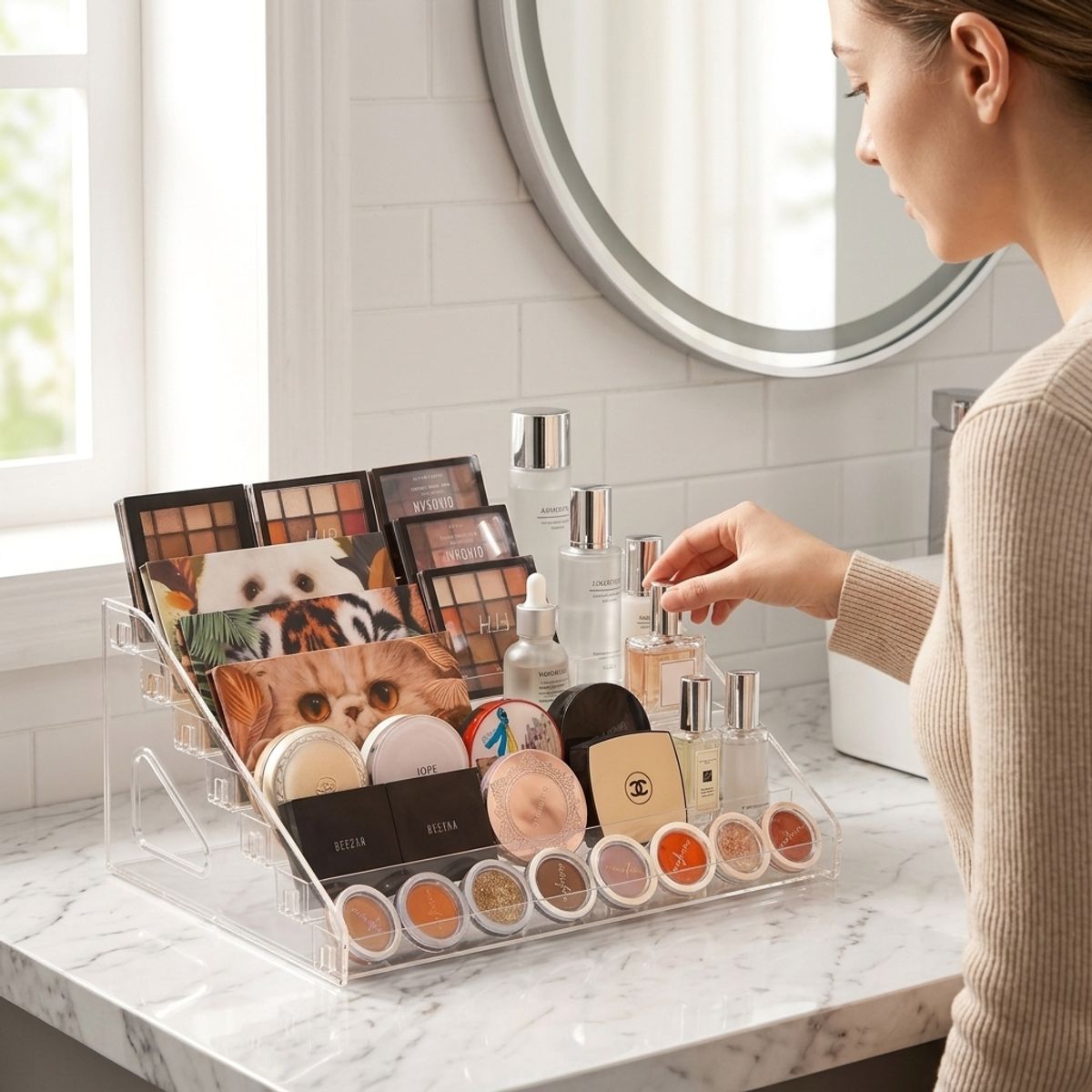 ARMONIA - Organizador Acrílico Para Maquillaje 7 Niveles Modelo 782