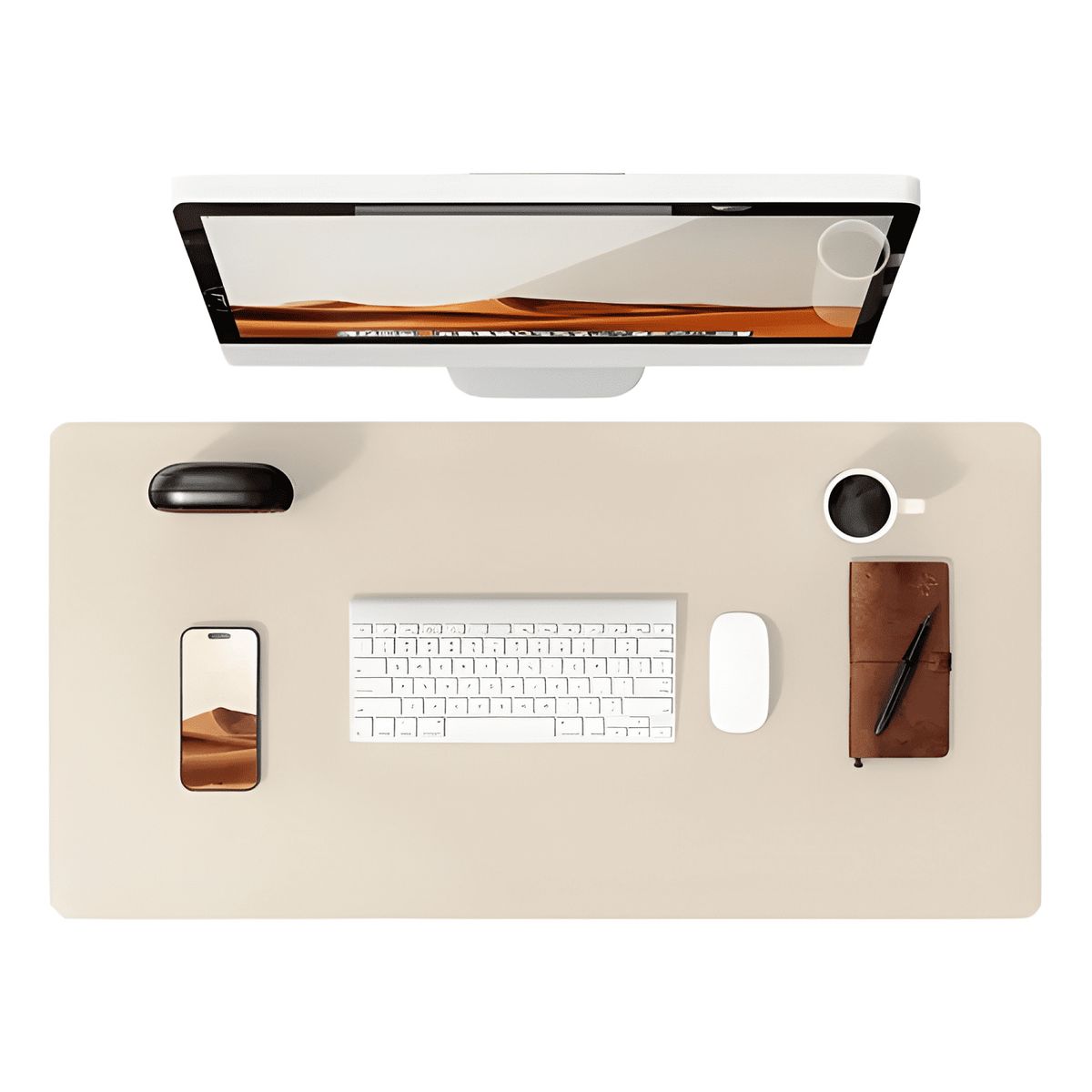 GENERICO - Mat de Escritorio Mousepad Ecocuero 80x40 Neonix