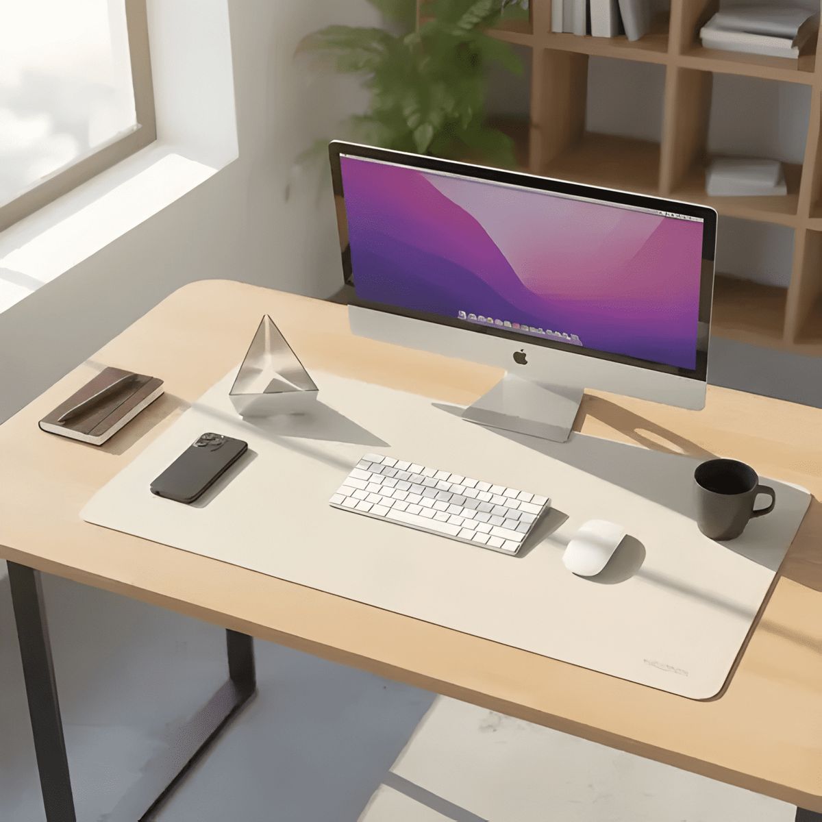 GENERICO - Mat de Escritorio Mousepad Ecocuero 80x40 Neonix