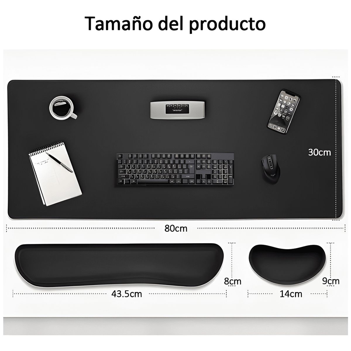 GENERICO - Mouse Pad Cubierta Tapete Escritorio Extra Grande 80x30cm