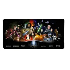 GENERICO - Mouse Pad Xxl Star Wars Saga Completa - 80x40 Cm Waterproof