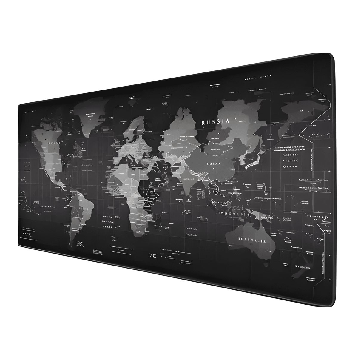 GENERICO - Mouse Pad Gamer Mapa Mundo 90x40 Xl Mousepad Pg Negro