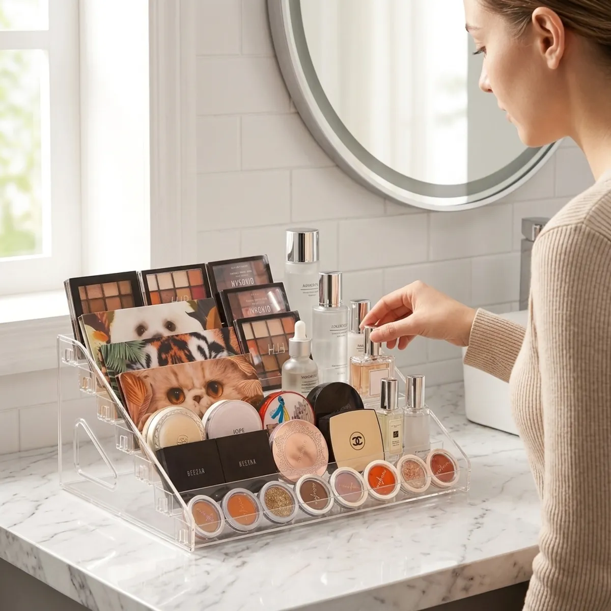 ARMONIA - Organizador Acrílico Para Maquillaje 7 Niveles Modelo 782