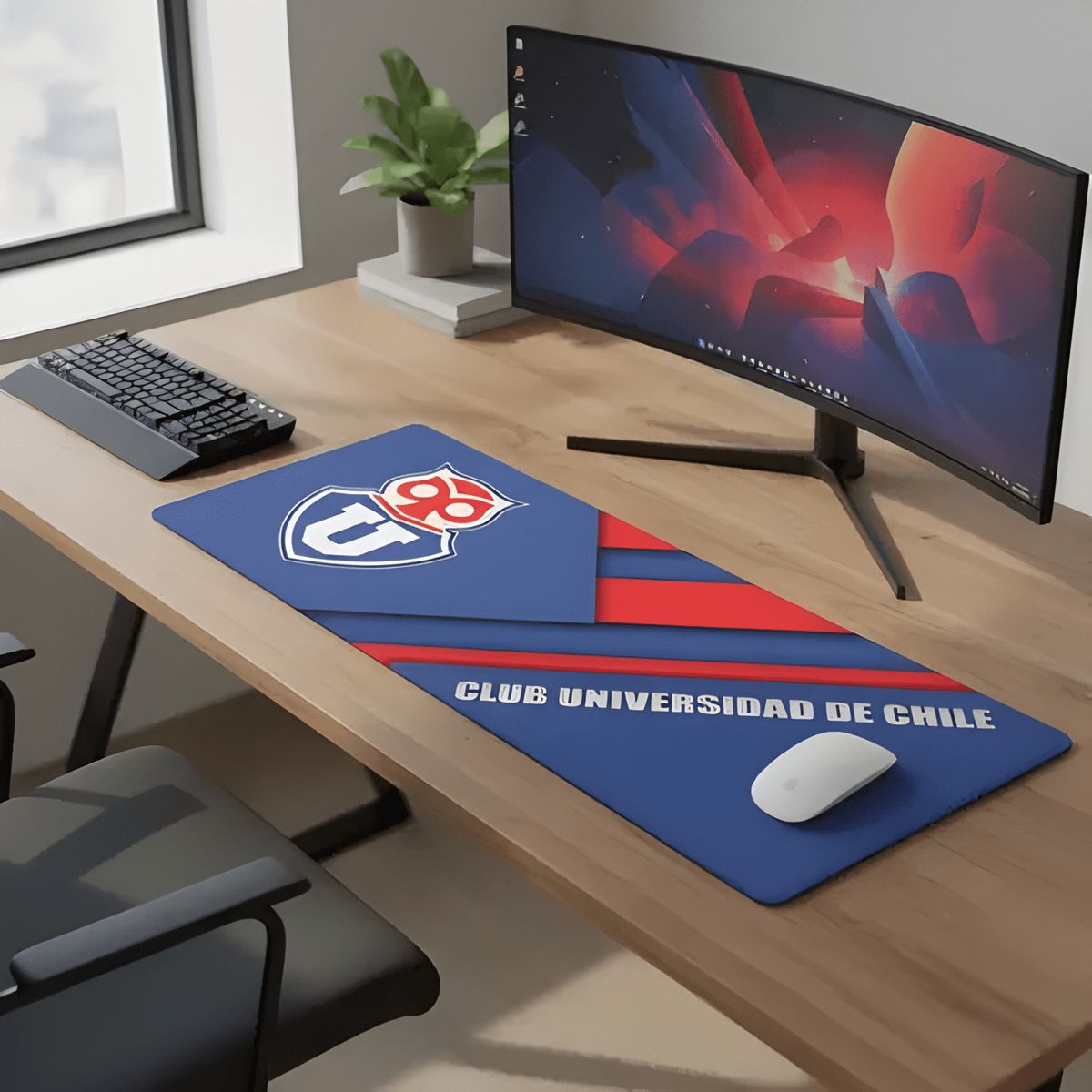 GENERICO - Mouse Pad Gamer Universidad de Chile Xxl 70x30 Cm Max