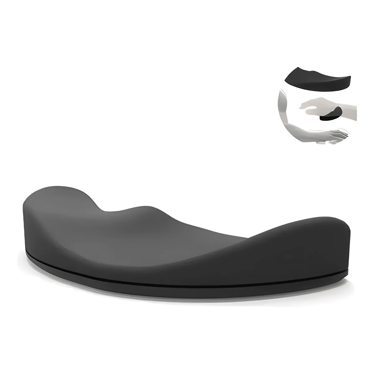 GENERICO - Almohadilla Ergonómica para Ratón Mouse Gel Silicona Gamer