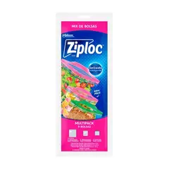 ZIPLOC - 9 Bolsas Herméticas Multiusos 3 Tamaños