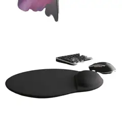 GENERICO - Mouse Pad Gel Apoya Muñeca Ergonomico Antideslizante Negro