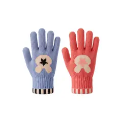 LOOK SHOP - Pack 2 Pares de Guantes Polar Suave Invierno Niña