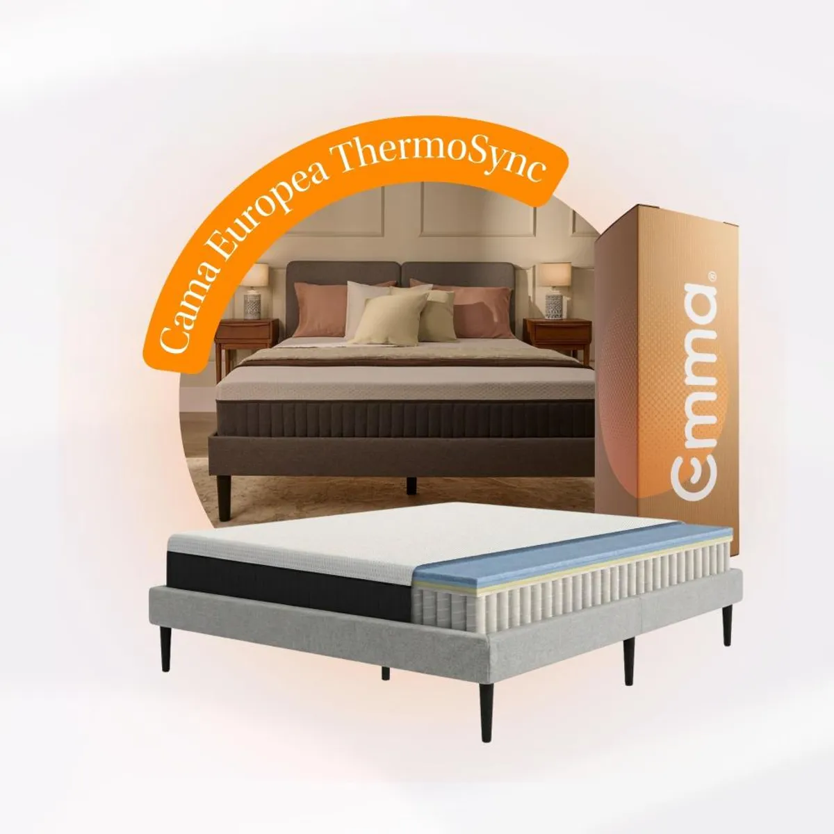 EMMA - Cama Europea Thermosync 2 Plazas