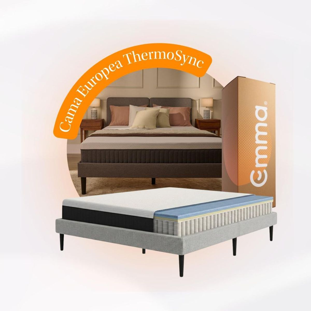 EMMA - Cama Europea Thermosync 2 Plazas