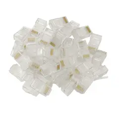 GENERICO - Conectores RJ45 Cat6 Pack 100 Unidades Alta Velocidad