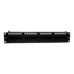 ULINK - Patch Panel Cat6 24 Puertos para Rack 19" 1U