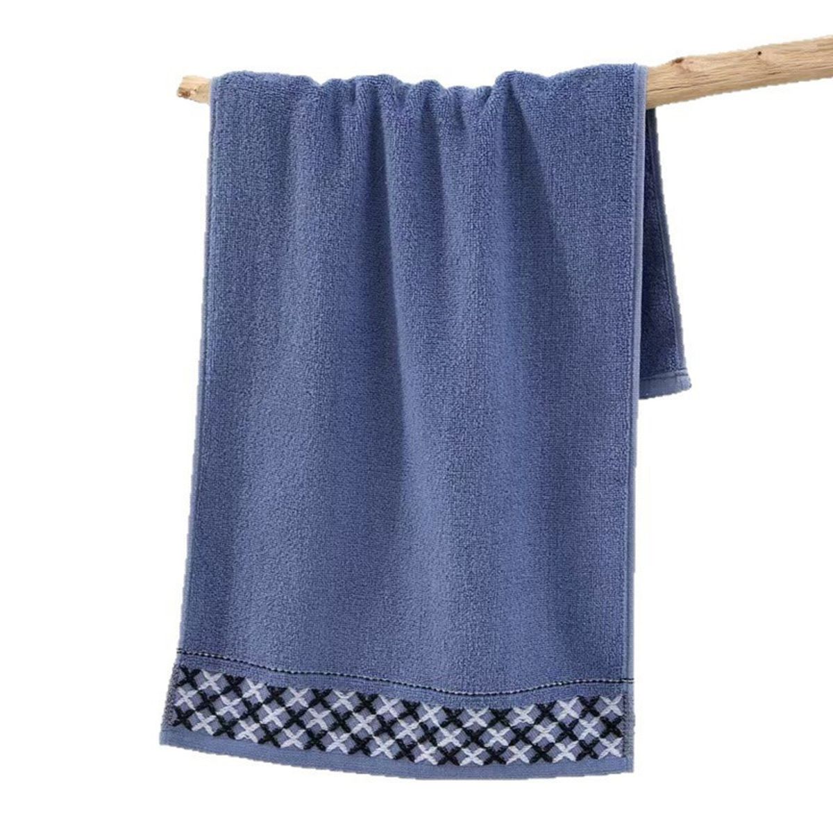 GENERICO - Pack De 3 Toallas De Baño 100% Algodón De Cuerpo Y Manos Azul