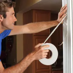 GENERICO - Cinta Selladora Para Puerta Y Ventana 2 Cm X 4.5 M Blanca