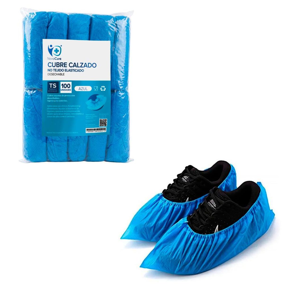 DE TODO Y MAS - Cubre Calzado universal CPE azul x 100 unidades