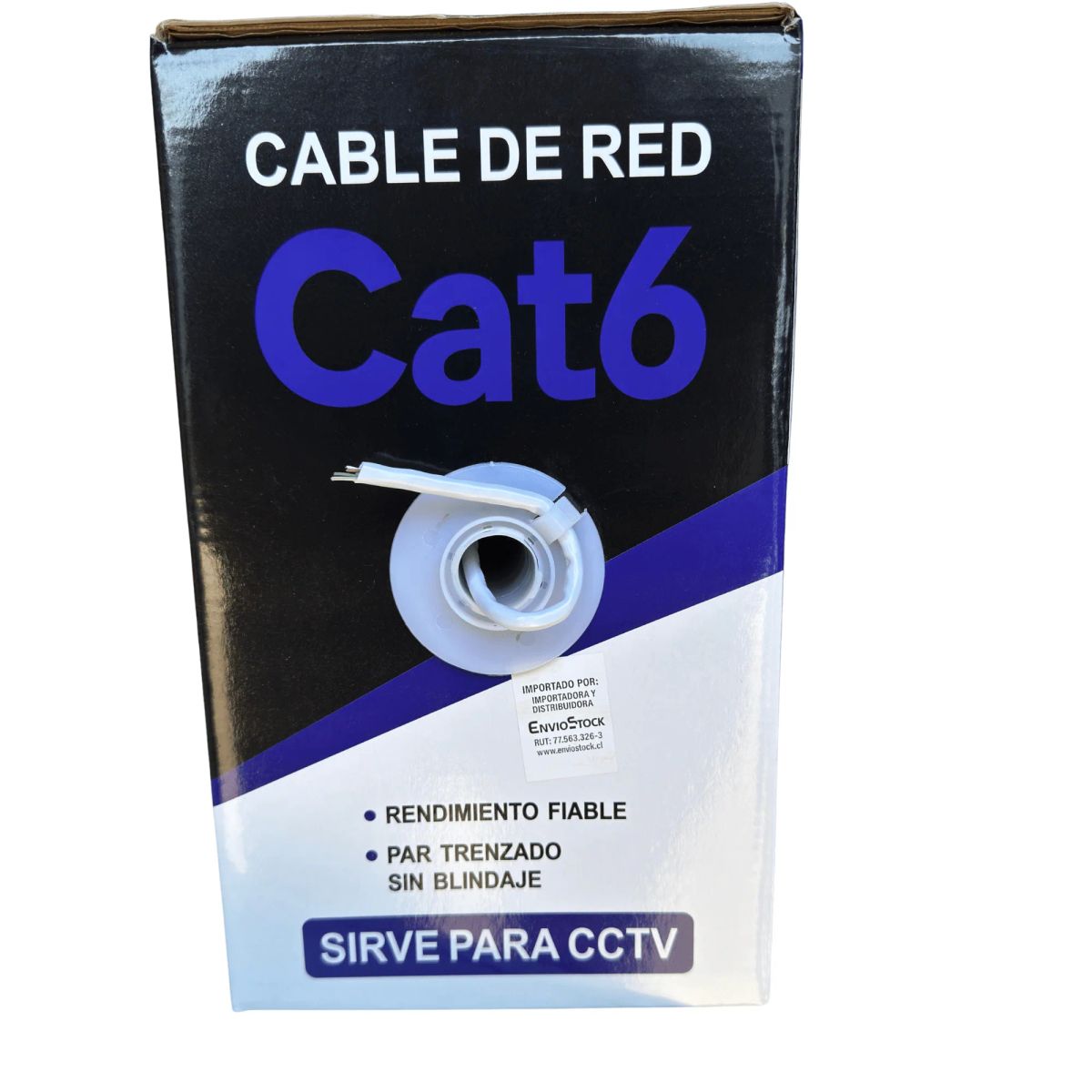 GENERICO - Cable de Red UTP Cat6 100 Metros 23 AWG 0,52 mm CCA