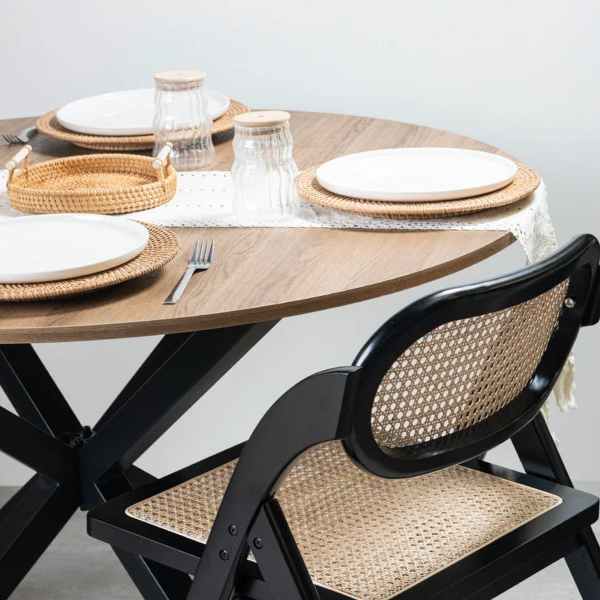 HABITA2 CHILE - Mesa de Comedor Escandinava Redonda 120 CM