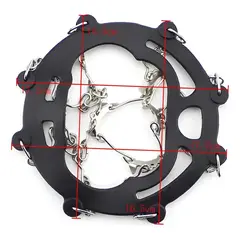 GENERICO - Crampones Ajustables Crampones Nieve 8d Trekking Outdoor