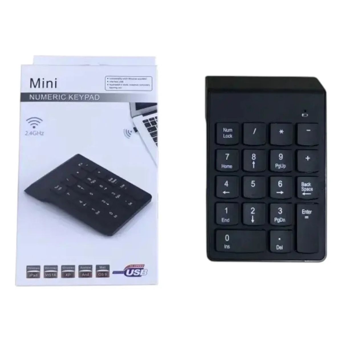 GENERICO - Teclado Numérico Inalámbrico Usb 2.4ghz Para Mac