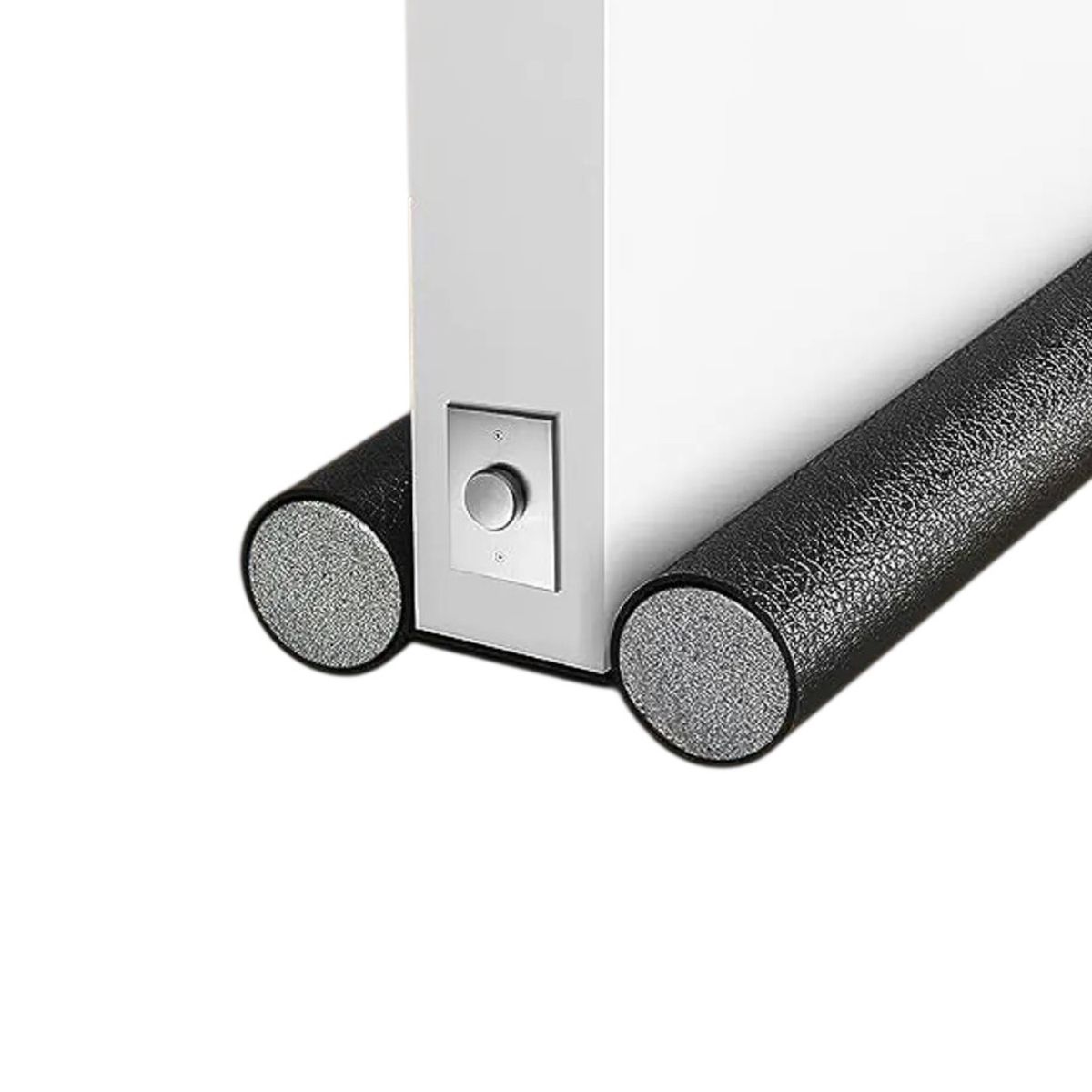 GENERICO - Aislante puerta protector frio aislante puerta insectos Flex Negro
