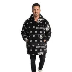 WINDSOR - Poncho poleron Cojín Adulto Colo Negro L