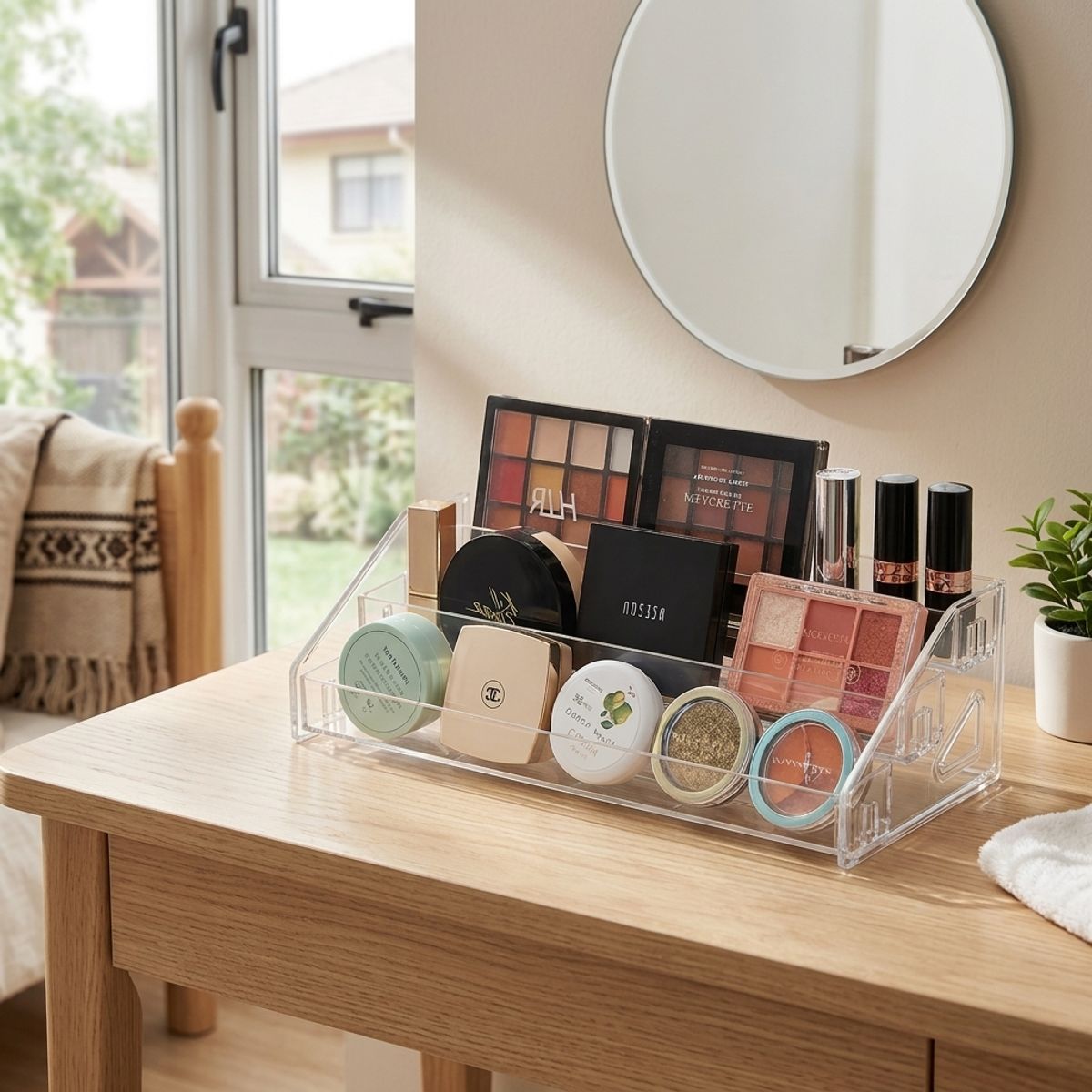 ARMONIA - Organizador Acrílico Para Maquillaje 3 Niveles 780 Calidad Premium