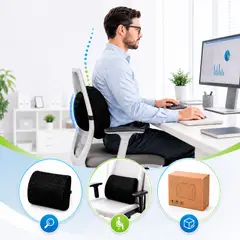 TERMOLAM - Respaldo Cojín Lumbar Standard - Ergonómico BC802