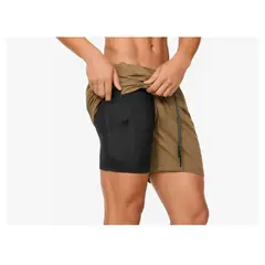 GENERICO - Short Deportivo Hombre Pantalones Cortos Secado Rápido Sport CAQUI