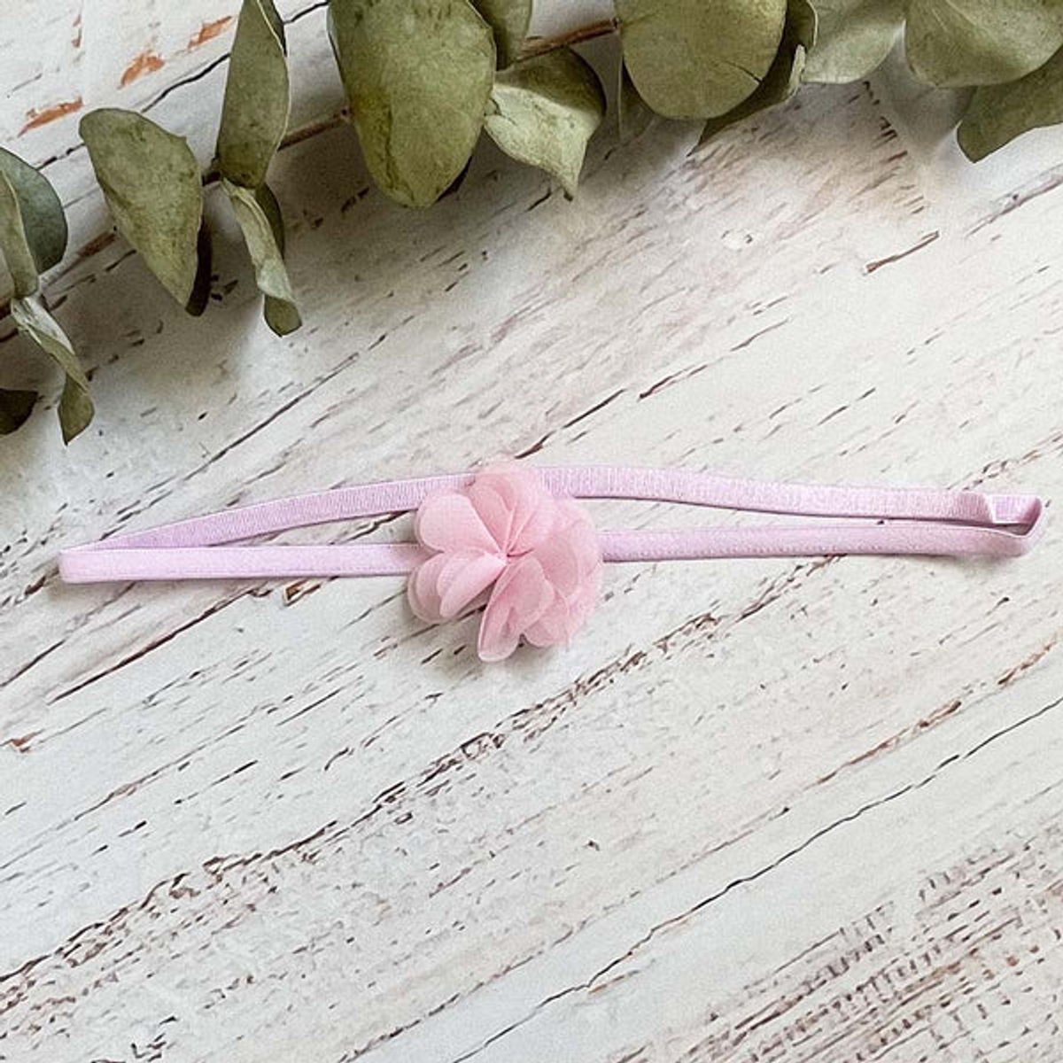 WAWA BABY DESIGN - Cintillo Elástico Rosado para Bebé