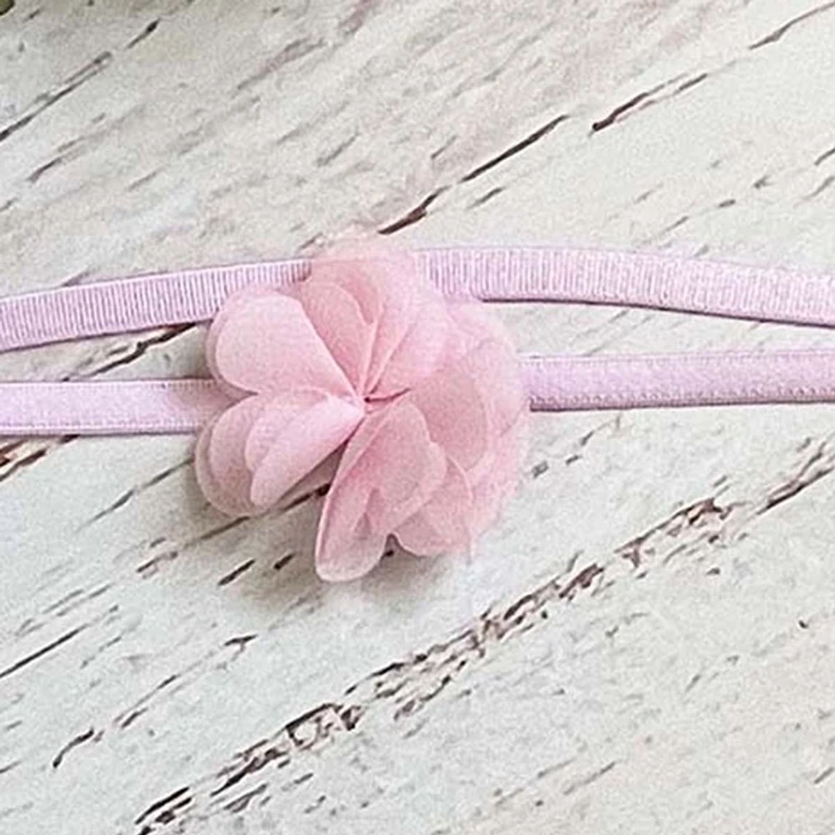 WAWA BABY DESIGN - Cintillo Elástico Rosado para Bebé