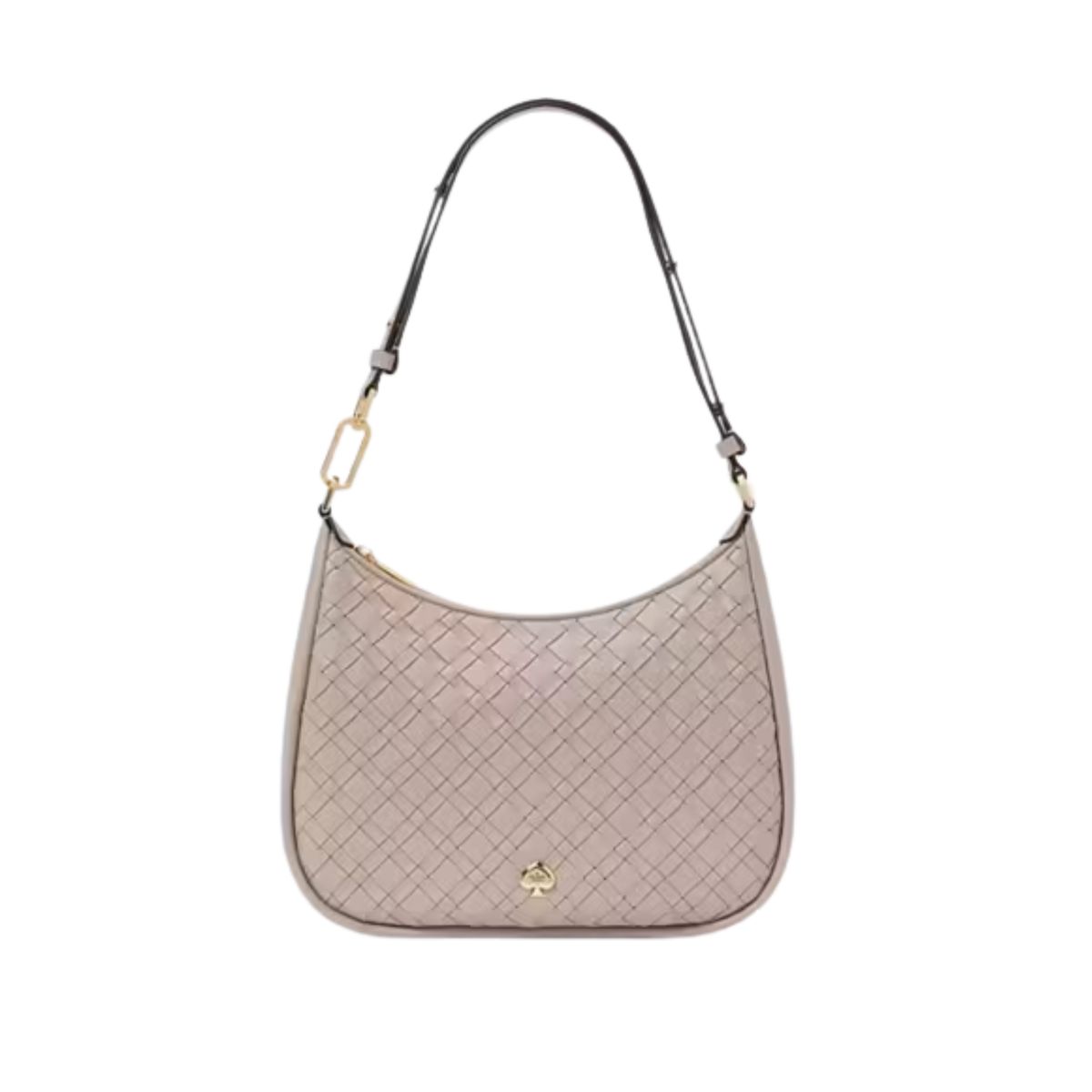 KATE SPADE - Cartera Kate Spade Kayla Large Taupe Entrelazada