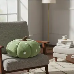 GENERICO - Cojin Decorativo Calabaza Con Lunares 40cm