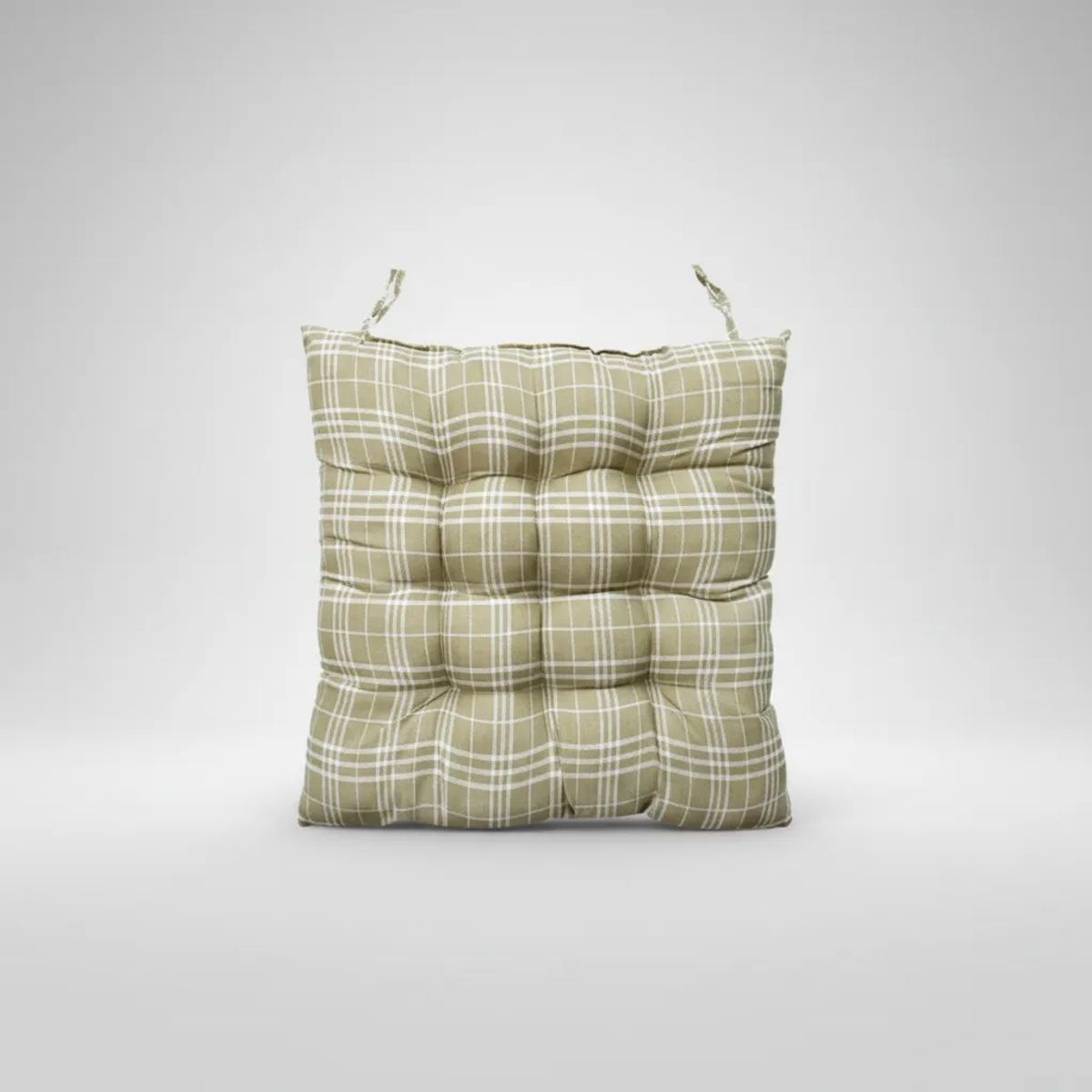 GENERICO - Cojín Acolchado Para Silla De Rayas 40x40cm Con Amarras