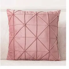 GENERICO - Cojín decorativo de Terciopelo a Cuadros 45 * 45 cm