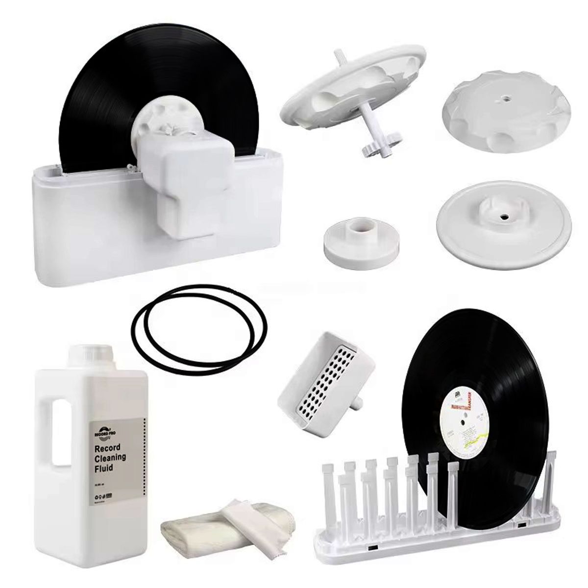 GEKO - Máquina de Limpieza Automática para Discos de Vinilo - Limpiador Profesional