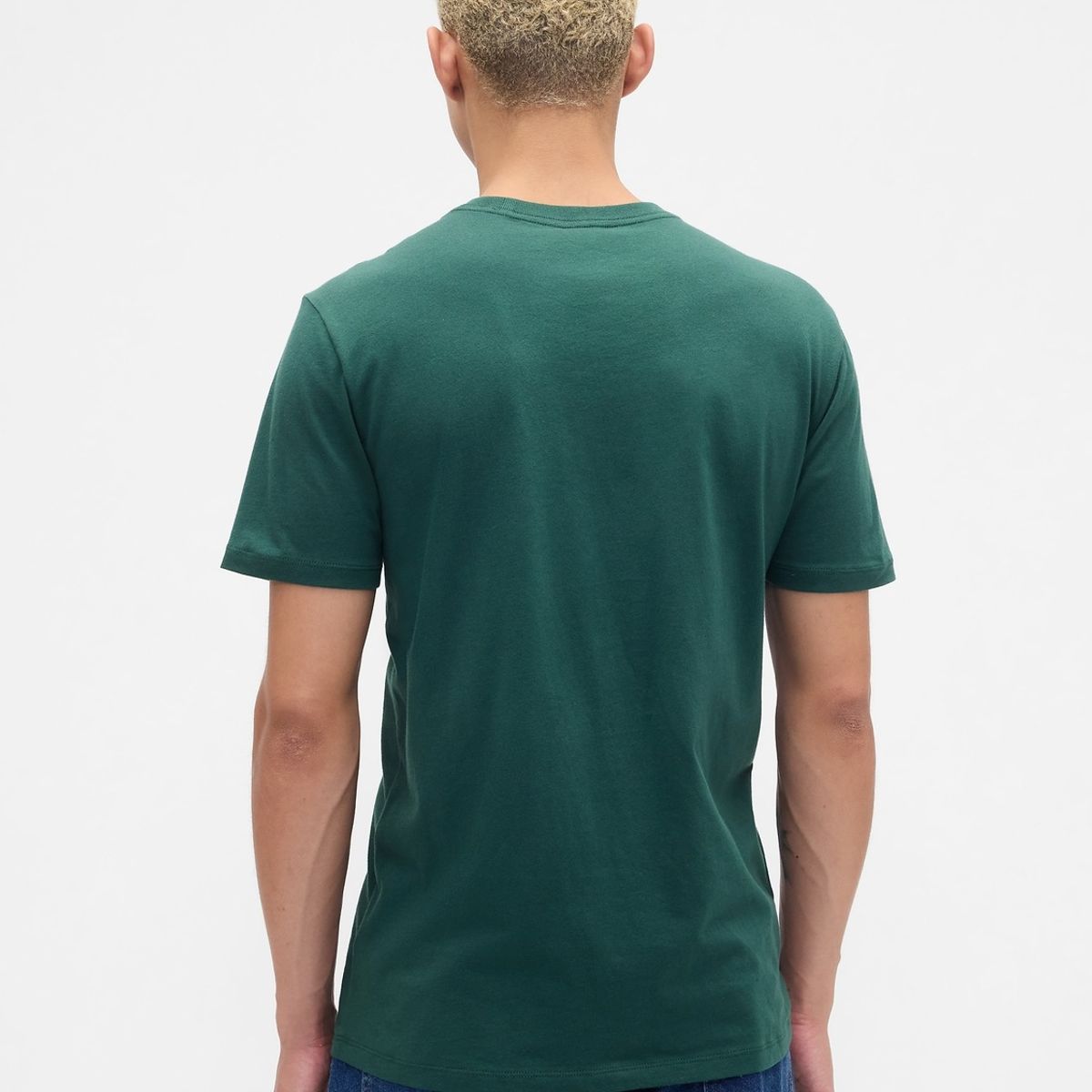 GAP - Polera Hombre Gap Manga Corta Logo Verde
