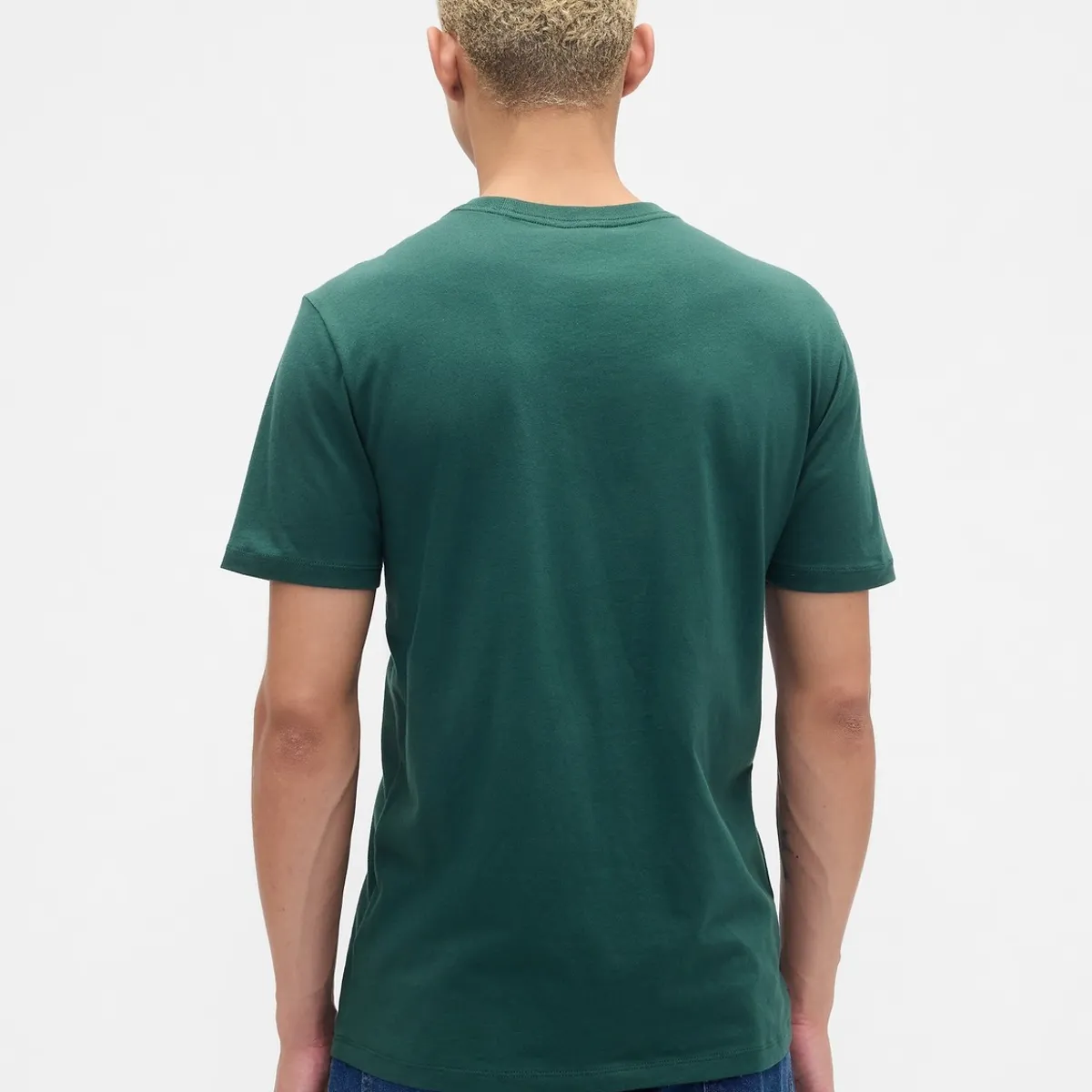 GAP - Polera Hombre Gap Manga Corta Logo Verde