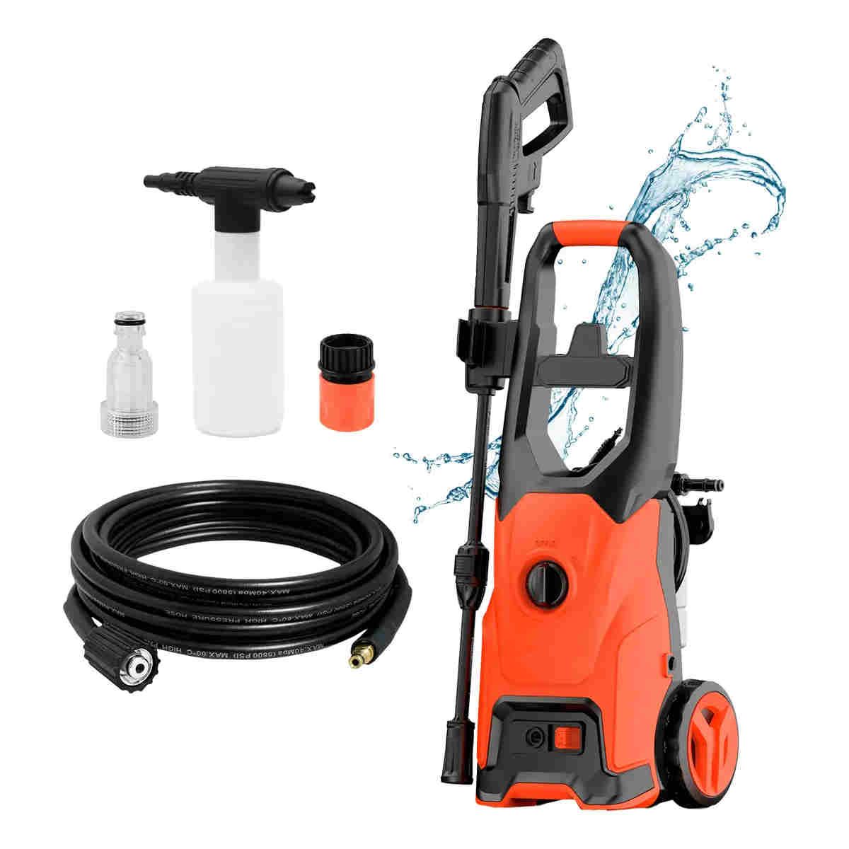 GENERICO - Hidrolavadora 1600w Con Jabonera Espumador 120bar 5.5 L/min BELUG
