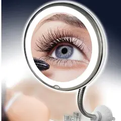 GENERICO - Espejo Led Flexible De Maquillaje Con Aumento 10x.