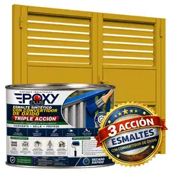 EPOXY - ESMALTE SINTETICO - CONVERTIDOR OXIDO - 1-2 GALÓN - AMARILLO OCRE